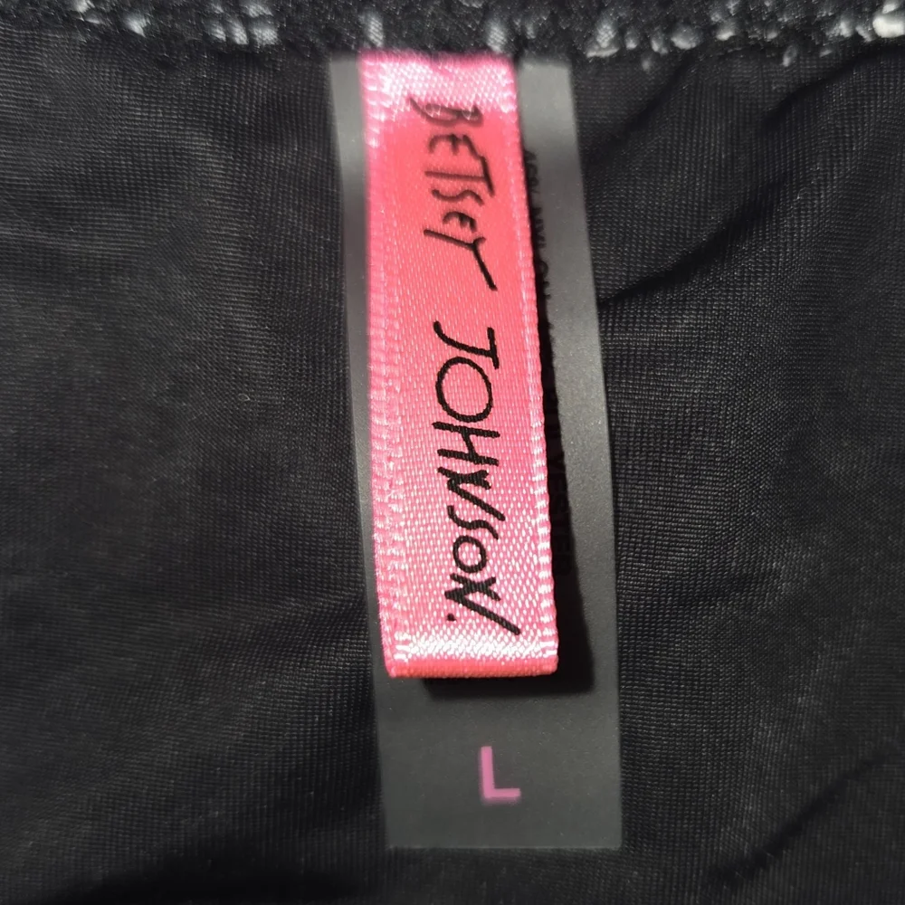 Betsey Johnson Black and White Gingham Bikini Size L - Picture 3 of 3